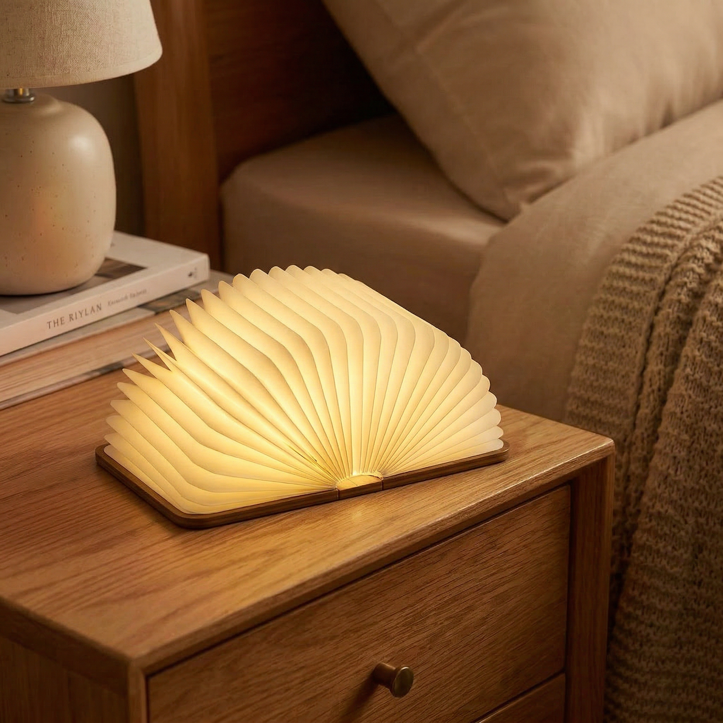 Lampe Livre en Bois | BookLight™