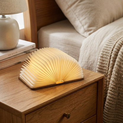 Lampe Livre en Bois | BookLight™