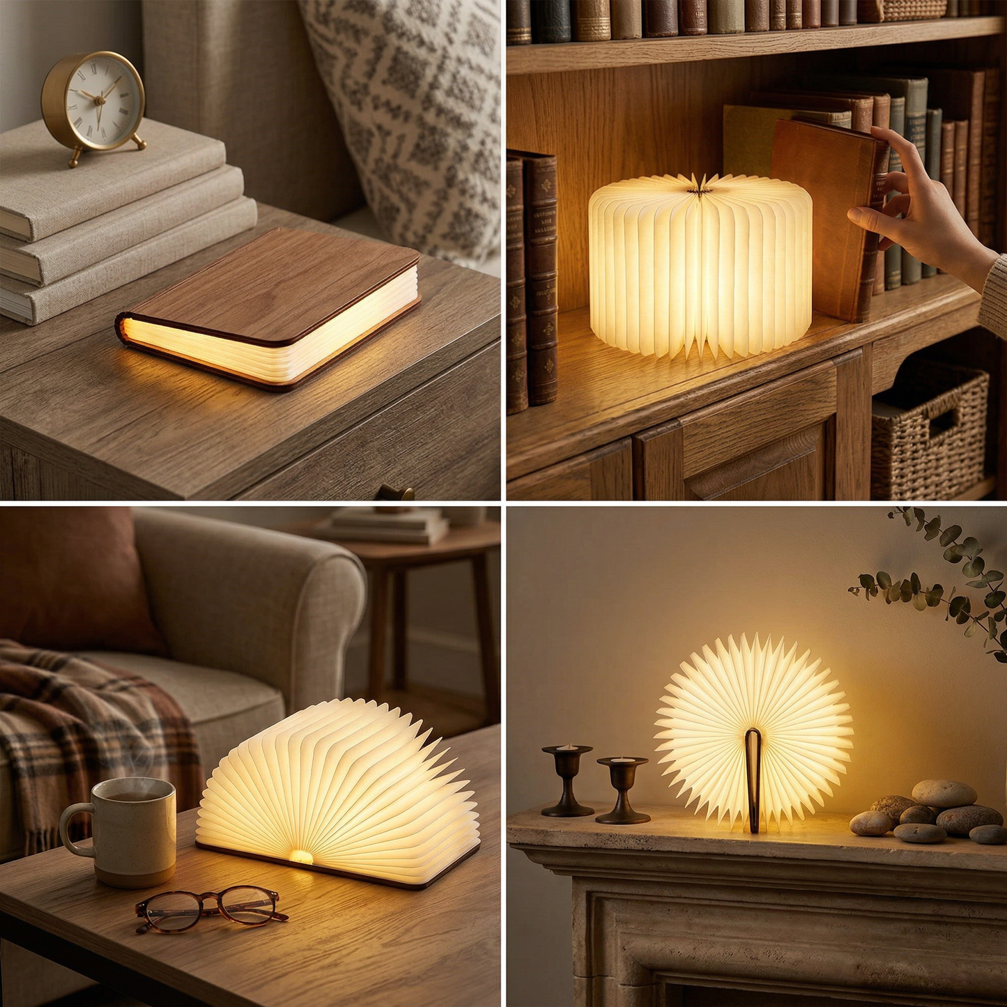 Lampe Livre en Bois | BookLight™