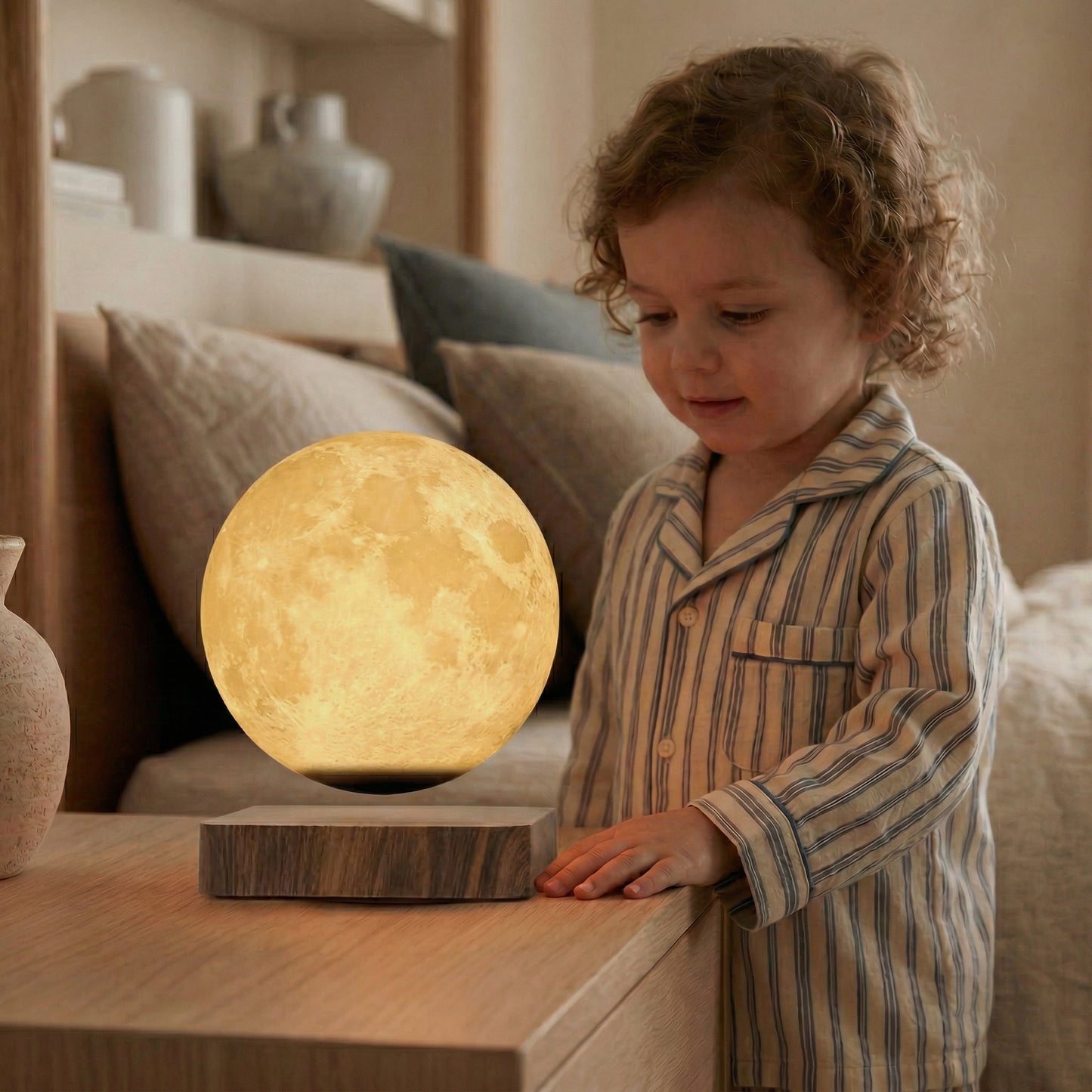 Lampe Lune Flottante 3D | MoonFloat™