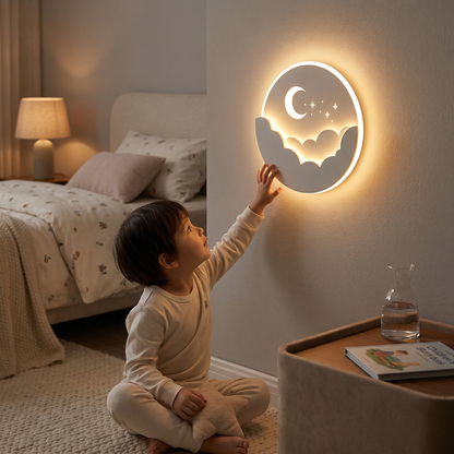 Lampe Murale Nuage, Lune & Étoiles | StarMoon™