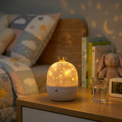 Lampe Projection Étoiles Rotative | StarCrown