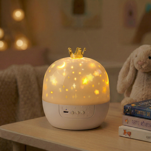 Lampe Projection Étoiles Rotative | StarCrown