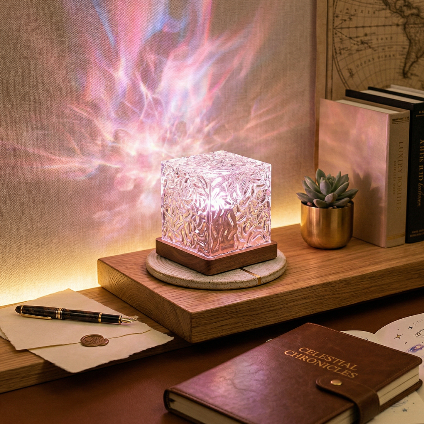 Lampe de Projection Aurores Boréales