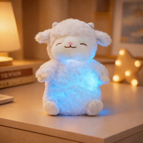Peluche Veilleuse Mouton Bébé LED | SheepyCuddle™