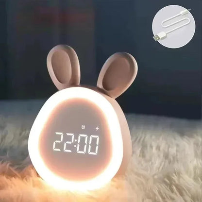 Veilleuse Lapin Réveil Bébé LED
