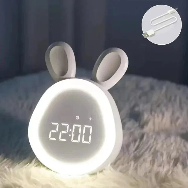 Veilleuse Lapin Réveil Bébé LED