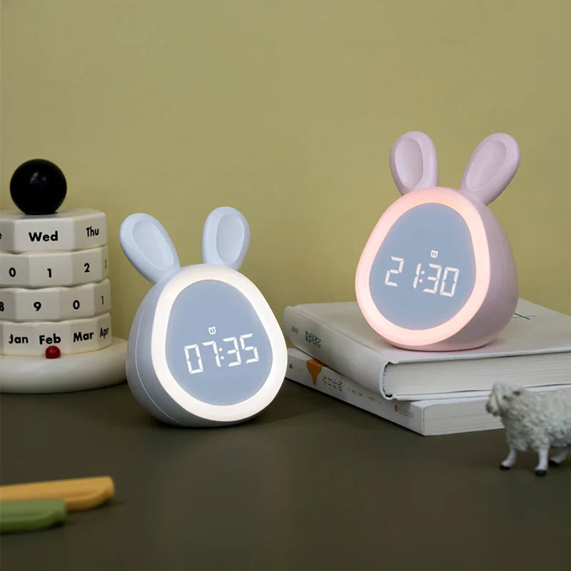 Veilleuse Lapin Réveil Bébé LED