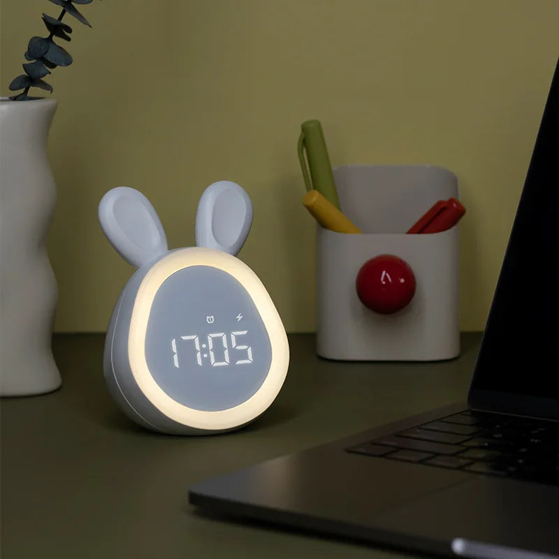 Veilleuse Lapin Réveil Bébé LED