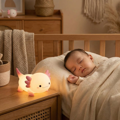 Veilleuse Axolotl Bébé dort