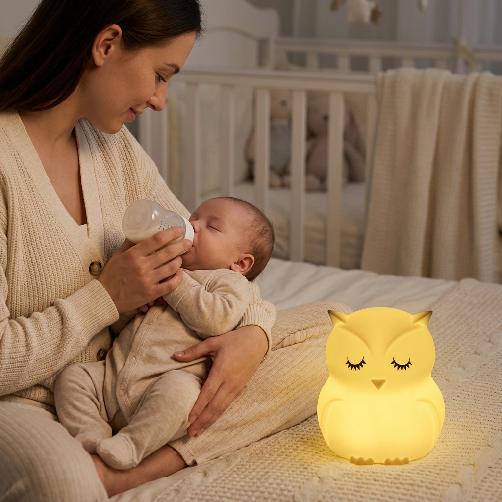 Veilleuse Hibou Bébé LED