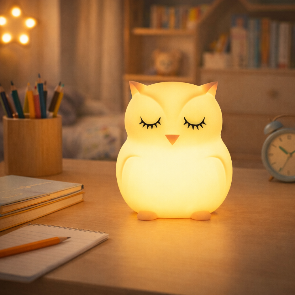 Veilleuse Hibou Bébé LED nuit