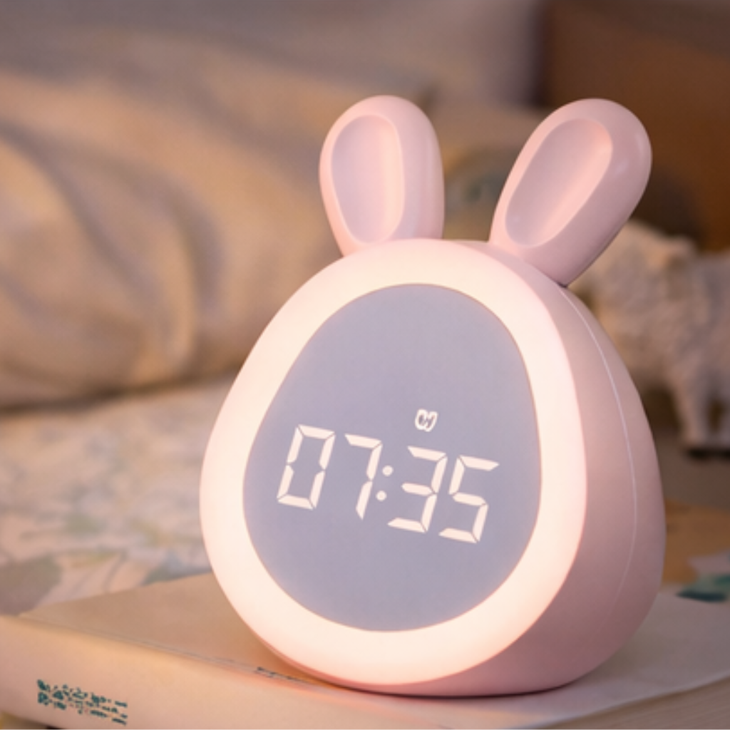 Veilleuse Lapin Réveil Bébé LED