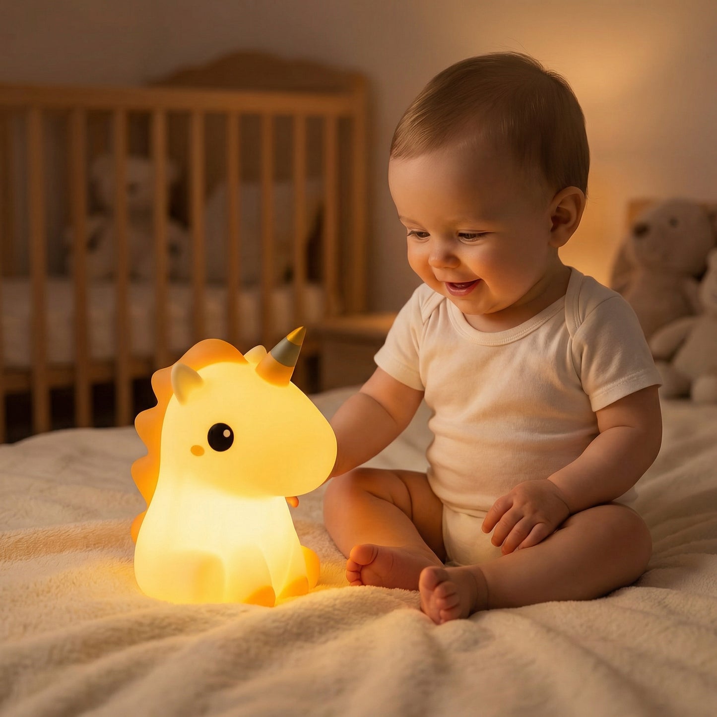 Veilleuse Licorne Bébé | UniGlow™