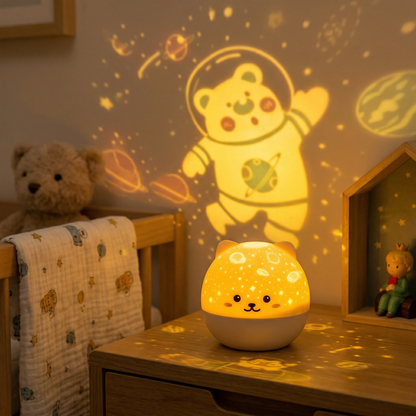 Veilleuse Ourson Projecteur Musical LED | StarBear™