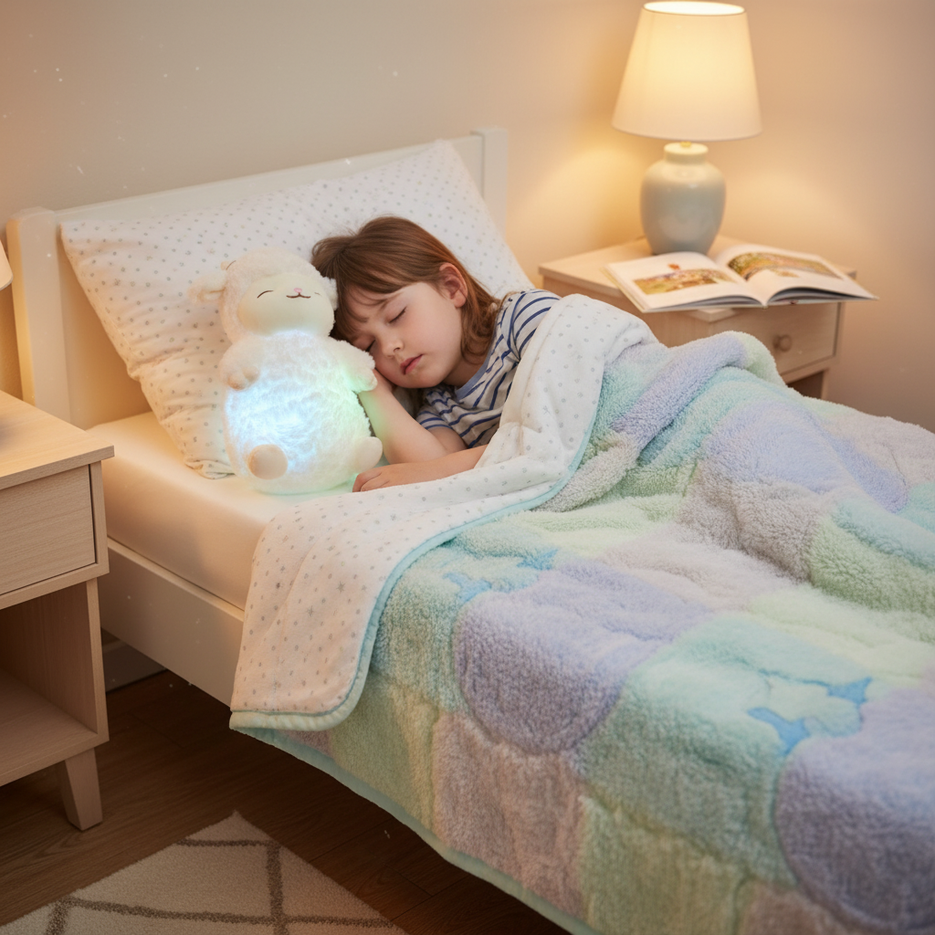 Peluche Veilleuse Mouton Bébé LED