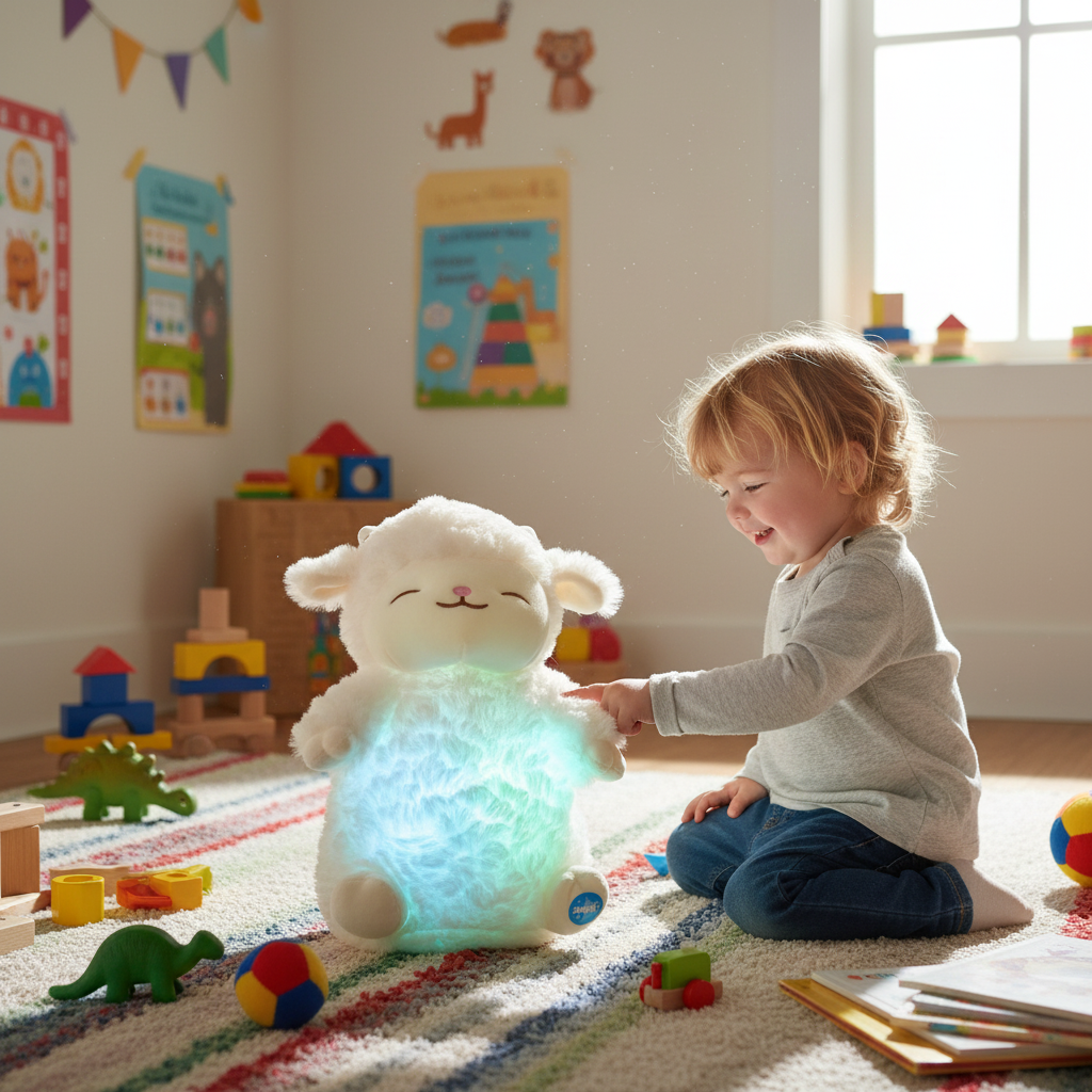 Peluche Veilleuse Mouton Bébé LED