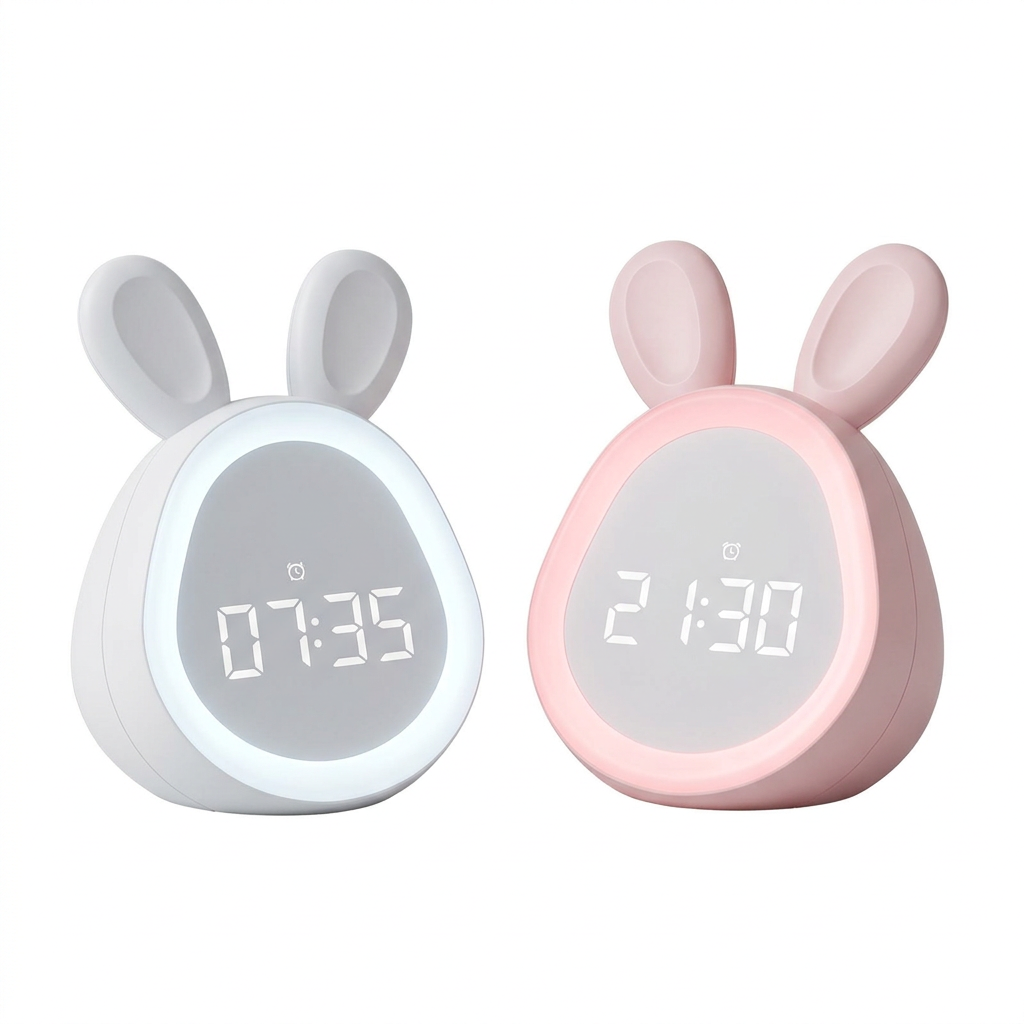 Veilleuse Lapin Réveil Bébé LED