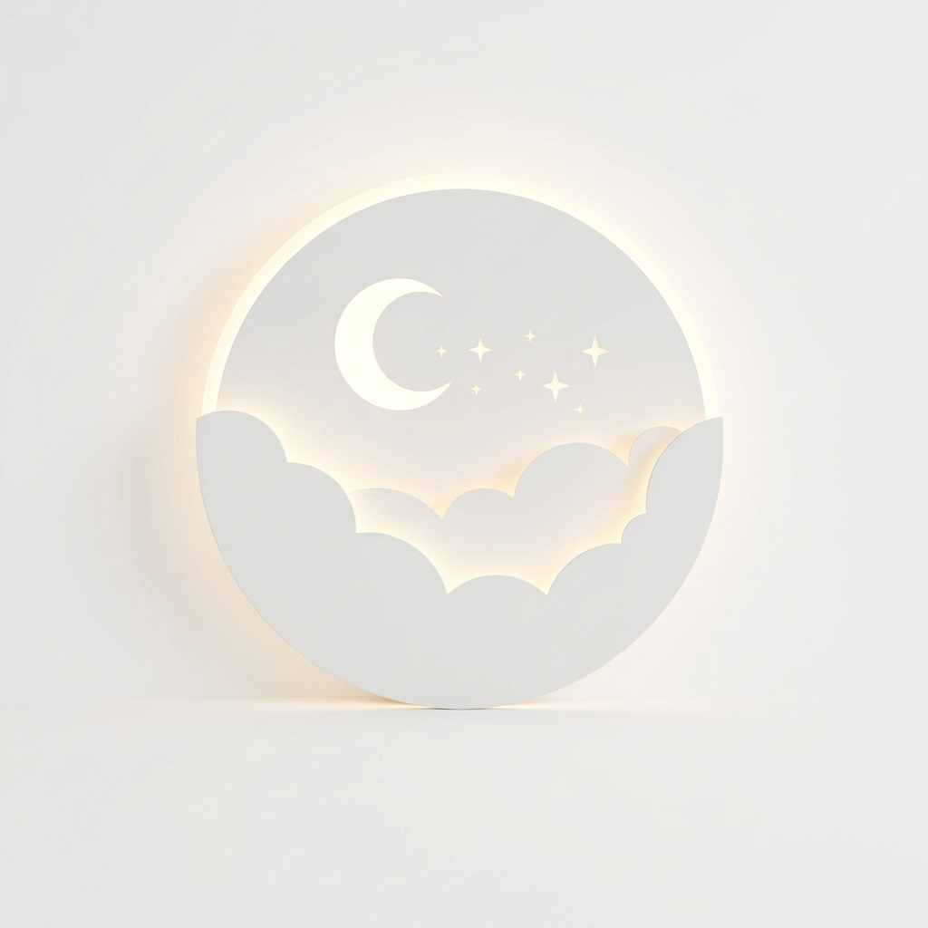 Lampe Murale Nuage, Lune & Étoiles