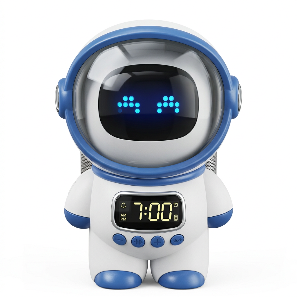 Réveil Astronaute LED bleu