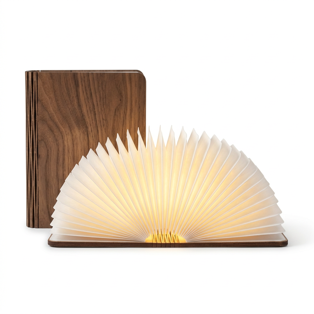 Lampe Livre en Bois
